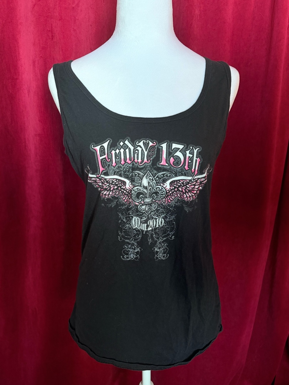 Goth grunge graphic tank top